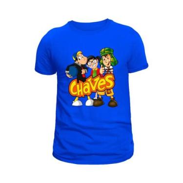 Imagem de Camiseta Camisa Chaves Infantil e Adulto Blusa unissex 100% Algodão - 