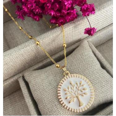 Imagem de Colar árvore da vida resinado - Thaís Acessórios 