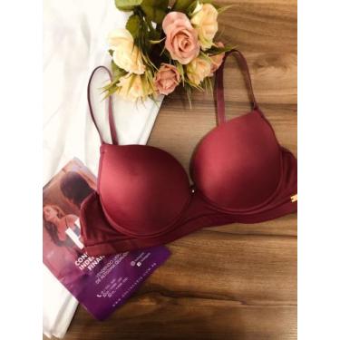 Imagem de Sutiã básico em microfibra cor rubro - HS Lingerie, M