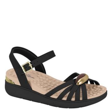 Imagem de Sandalia Ortopédica Feminina Confortável Modare 7151.137, Preto napa, 