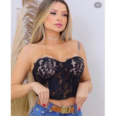 Imagem de Cropped em renda - Gih modas 