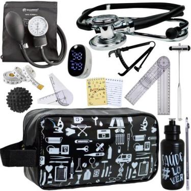 Imagem de Kit Fisioterapia Maleta Goniometro Martelo Buck Completo - Love Saude,