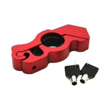 Imagem de Trava Antifurto Para Guidão De Motocicleta Em Aço Sólido Imitando Mane