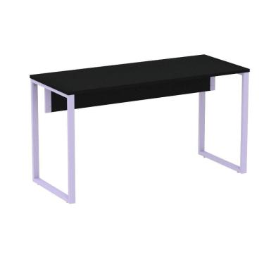Imagem de Mesa Escritório P25 Tub Pandin 150 Cm Largura X 70 Cm Profundidade Tampo Mdp Preto Pé Aço Tubular Lilás