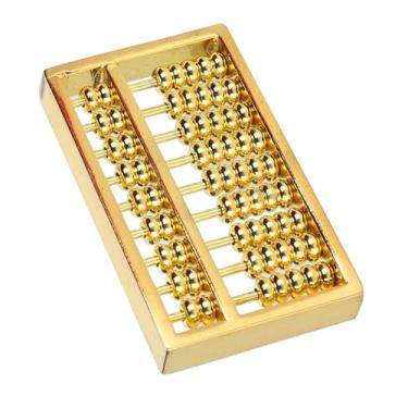 Imagem de Mini ábaco de Latão 9 Engrenagens, Ferramenta de Cálculo de Matemática Chinesa para Crianças e Adultos, Coleção de 1,5 Polegadas, Valor de Coleção, ábaco