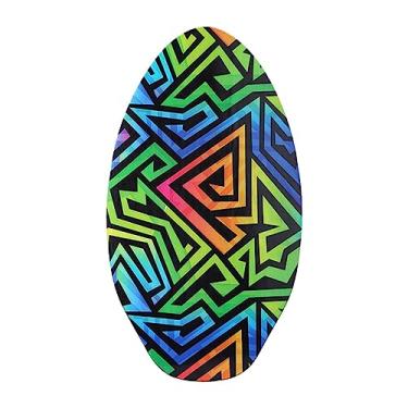 Imagem de Skimboard Surf Board Shallow Water Standing 35 Inches Beach Sand Board Small Surfboard for Universal Beginners Teens Adults Skimboarding