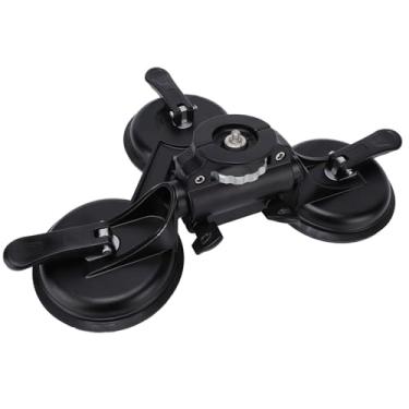 Imagem de Cryfokt Ventosas Triplas Capacidade de Carga de 20 Kg Suporte de Ventosa para Câmera para Câmera de Ação DSLR, capô de Teto Solar de Instalação Versátil para Fotógrafos