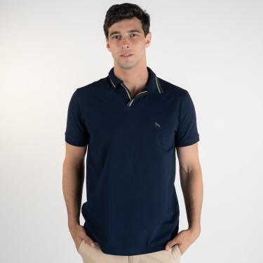 Imagem de Camisa Polo Acostamento Frisos Marinho-Masculino