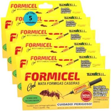 Imagem de Kit Bisnaga Formicel Tecnocell 10g Com 5 unidades