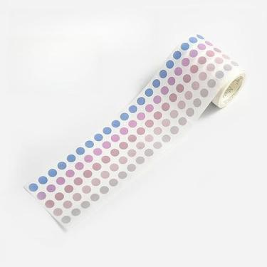 Imagem de Adesivos de bolinhas - Adesivos básicos de bolinhas de padrão pequeno para decoração de diário, álbum de recortes adesivo e planejador (colorido1)