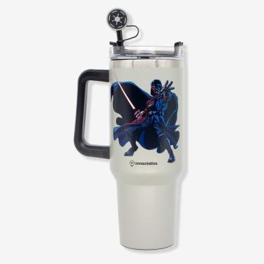 Imagem de Copo Térmico Tumbler para Manter Bebidas Quentes Ou Frias em Aço Inoxidável e Plástico com Parede Dupla para Uso Diário