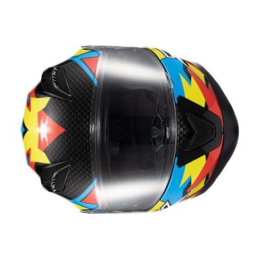 Imagem de Capacete Texx Strike moto motociclista -, Ride Azul Verde Vermelho e P