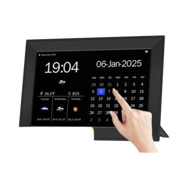 Imagem de Relógio Digital Com Tela Touch De 10.1 Polegadas, Calendário, Previsão