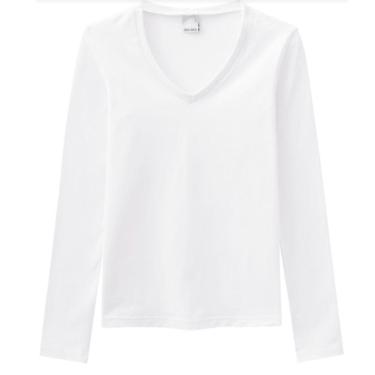 Imagem de Blusa feminina manga longa decote V Malwee