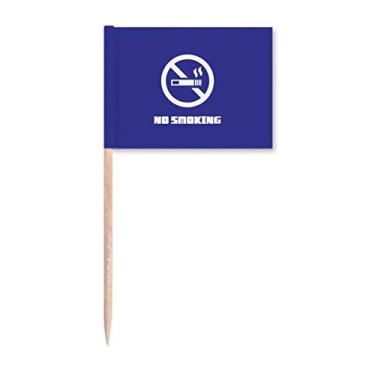 Imagem de No Smoke Happy Body Art Deco Presente Fashion Palito de Dente Bandeira Marcador Decoração de Festa