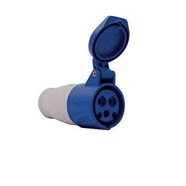 Imagem de Tomada Acomplamento Plug Ind 2P+T Azul 220v 16a Soprano
