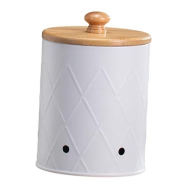 Imagem de Generic Latas de armazenamento de vegetais de cozinha, latas de cozinha multifuncionais, potes de metal, batata, cebola, alho, caixa de armazenamento para, branco pequeno