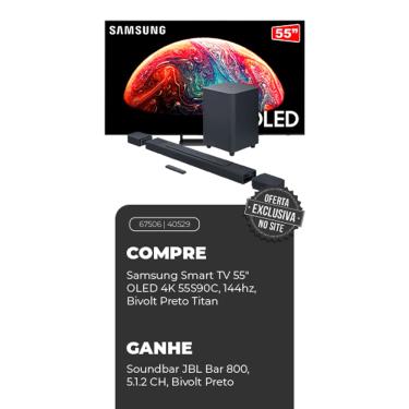 Imagem de Samsung Smart TV 55&quot; OLED 4K 55S90C, 144hz