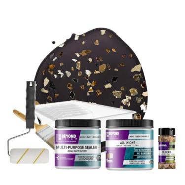 Imagem de Beyond Paint Kit de reforma de bancada Oxford Bronze Flecks com tinta, selador, manchas e ferramentas para bancadas, alcaçuz