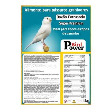Imagem de Extrusada Power Bird Natural Canarios Branca 1Kg  Comercial Penna Firm