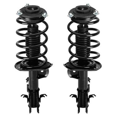 Imagem de Conjunto de amortecedor dianteiro com mola helicoidal compatível com Nissan Sentra 2014-2016, para Sentra 2017-2019 apenas 1,8L S/SL/SR/SV substitui 172947 172948, esquerda e direita, 2 peças