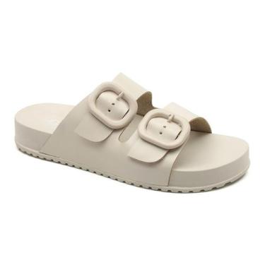 Imagem de Sandália Feminina Chinelo Rasteirinha Papete Em Couro Moda Verão Macia