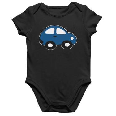 Imagem de Body Bebê Algodão Carrinho Azul - Foca na Moda, Preto, M