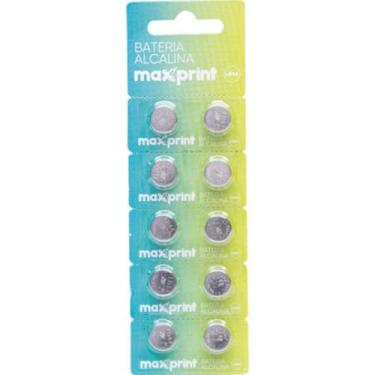 Imagem de Pilha Bateria Botão LR44 1,5V Alcalina - Blister com 10 Unidades - Max