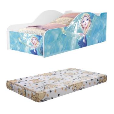 Imagem de Mini Cama de Personagem Elsa Acompanha Colchão - Móveis VG