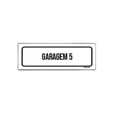 Imagem de Placa De Sinalização Setor - Garagem 5  23X9 