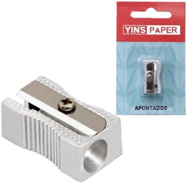 Imagem de Apontador de metal retangular yins paper 2,5x1,5cm