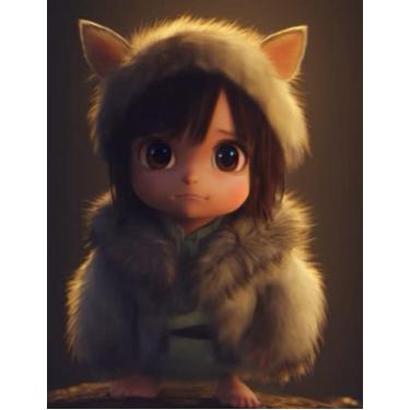 Imagem de Furry girl notebook