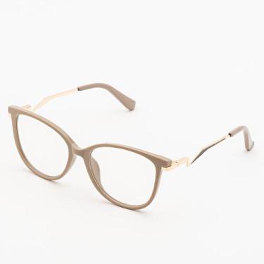 Imagem de Armação Óculos de Grau Feminina Gatinho Liz- Óculos Sunrise, Nude