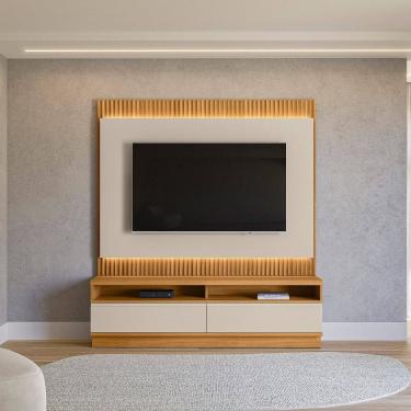 Imagem de Estante Home para TV de até 70 Polegadas 2 Gavetas Linea Brasil