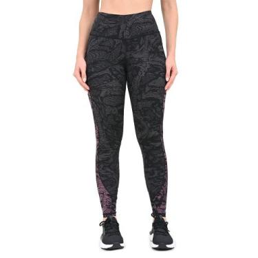 Imagem de Legging de Treino Feminina Under Armour Rush Novelty, Preto, PP