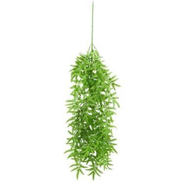 Imagem de Folhagem Pendente Artificial Mini Samambaia Verde 80cm - MC Flores