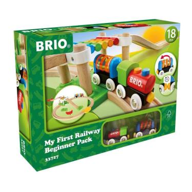 Imagem de Conjunto de trem de brinquedo brio My First Railway 33727 para crianças maiores de 18 meses