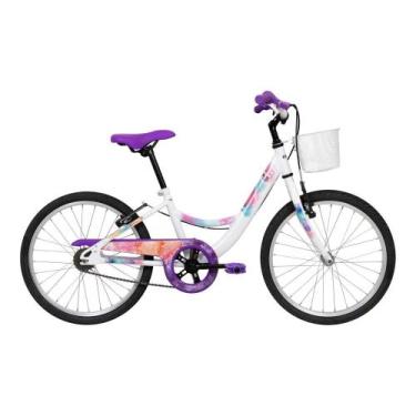 Imagem de Bicicleta Ceci Aro 20 Branca Infantil com Cesto 2025 - Caloi