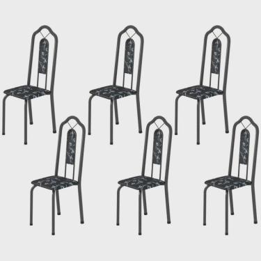 Imagem de Kit 6 Cadeiras Tubular Bianca Soma Móveis