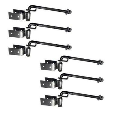 Imagem de Dobradiça De Porteira Boca De Lobo Forjada 80mm 8 Unidades - TARZA