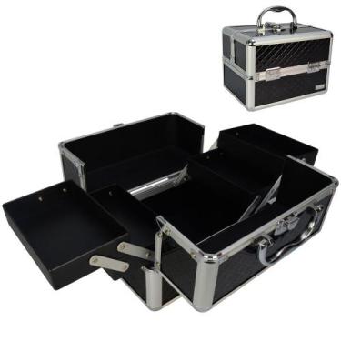 Imagem de Maleta Maquiagem e Joias Frasqueira Preto CBRN19120 - COMMERCE BRASIL