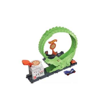Imagem de Pista Hot Wheels Nemesis Ataque Do crocodilo HKX39 Mattel, Verde