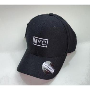 Imagem de Boné Aba Curva NYC Masculino Basebol Fitão - Original Caps, Preto