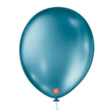 Imagem de Balão de Festa Metallic - Azul - Balões São Roque - Rizzo Balões, 25 U