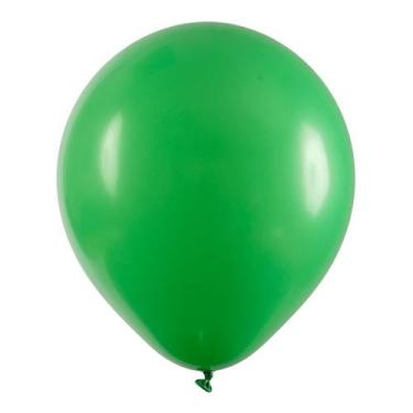 Imagem de Balão de Festa Redondo Profissional Látex Liso - Verde Folha - Art-Lat