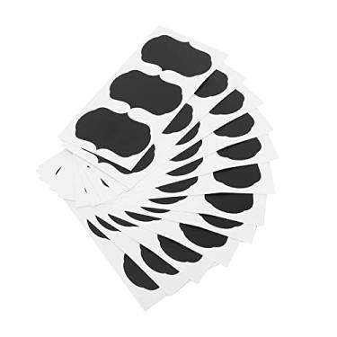 Imagem de Eujgoov Rótulos Reutilizáveis ​​de Etiquetas do Quadro -negro 36 PCs Defina Adesivo de Ardósia para Frascos de Cozinha Organizador de Garrafa Com Material de PVC para Escrever Com Giz ou Caneta