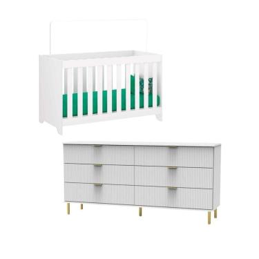Imagem de Berço Multifuncional 3x1 + Cômoda Ditália Bbi-51 -240