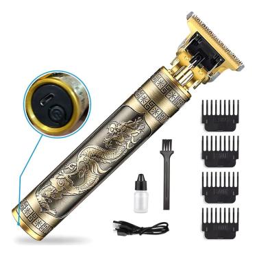 Imagem de Máquina De Cortar Cabelo Faz Barba Acabamento Dragão Bivolt