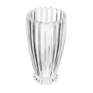 Imagem de Vaso decorativo 22 cm de cristal transparente Geneva Wolff - 61742