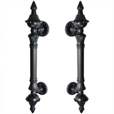 Imagem de Puxador Duplo 335mm Preto Fosco Porta Pivotante